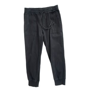 James Perse Joggers Black Cotton Lyocell Size 4 (XL)